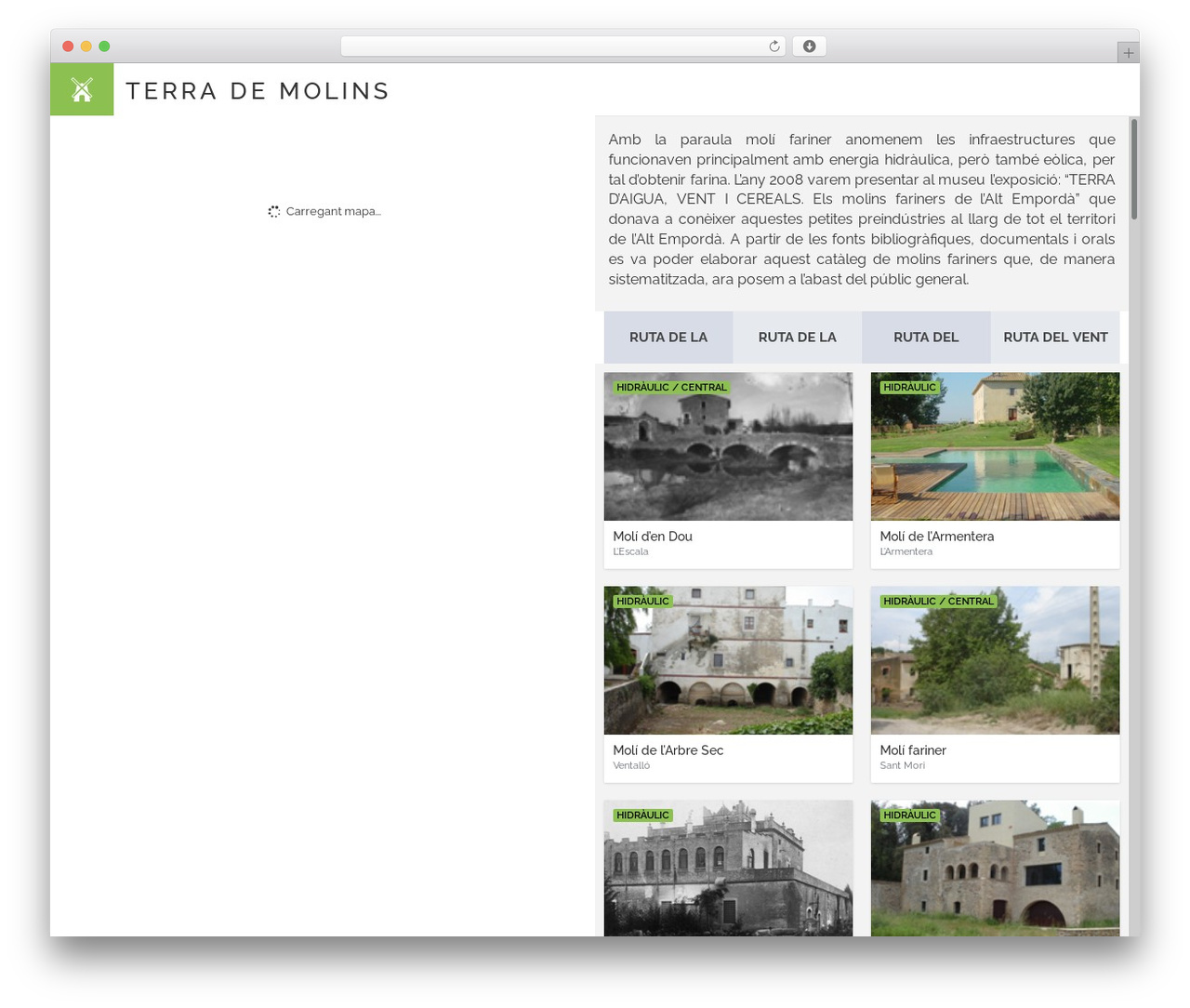RealesWP WordPress theme - terrademolins.cat