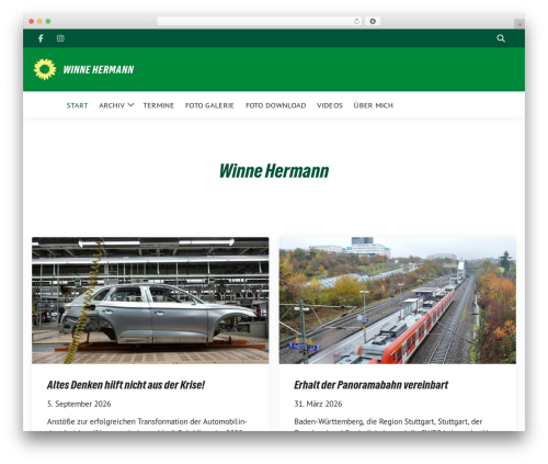 sunflower WordPress theme - winnehermann.de
