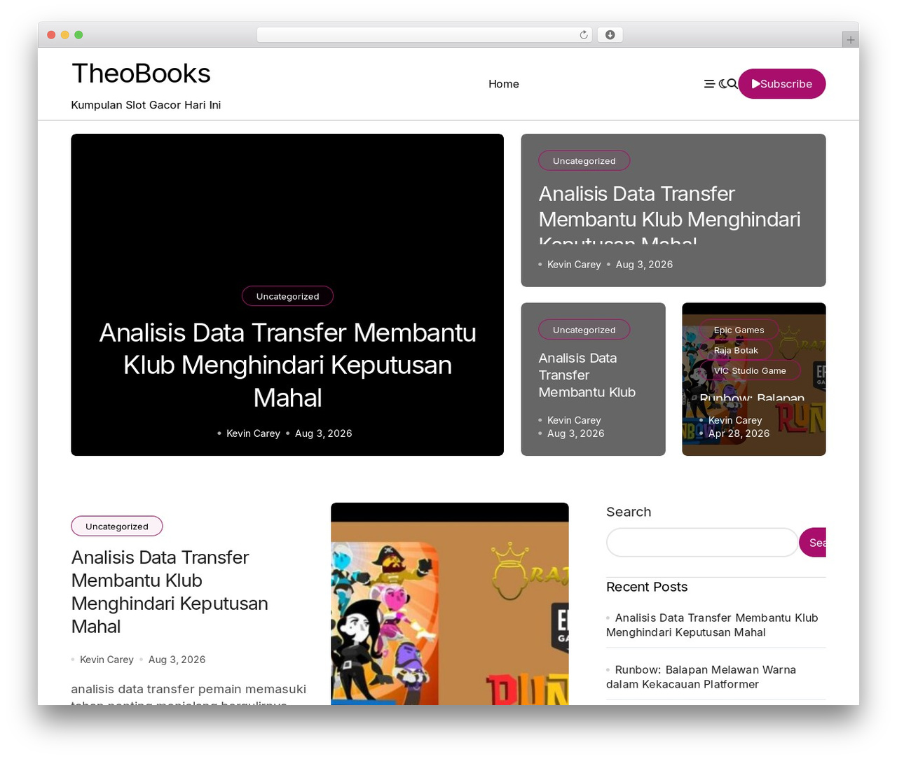 WordPress theme BlogData - theobooks.org WordPress theme BlogData - theobooks.org