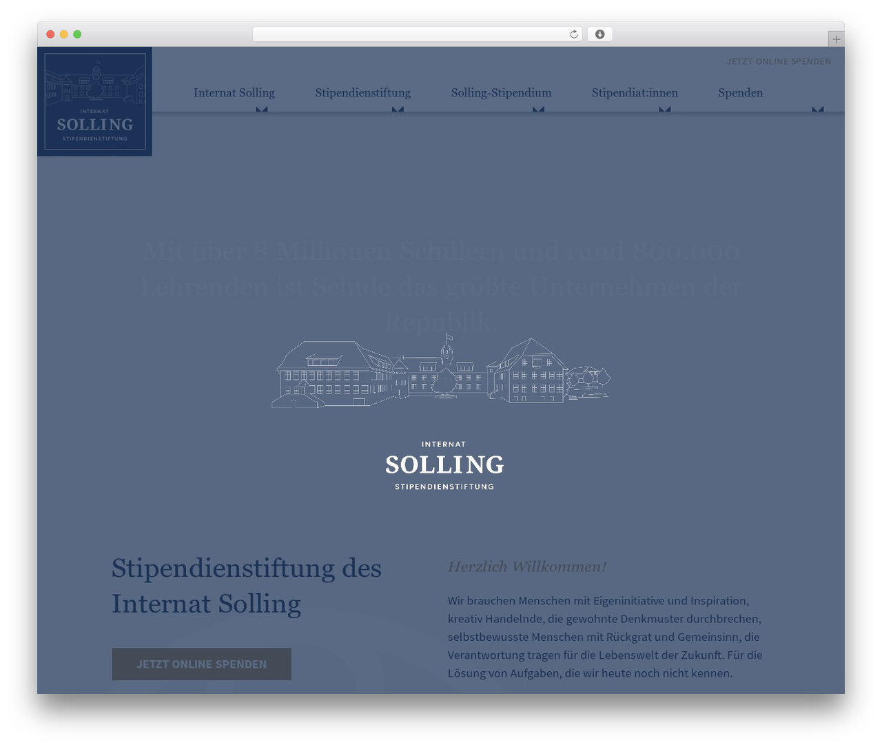 WordPress theme R.H. Dev. Theme - sollingstipendium.de