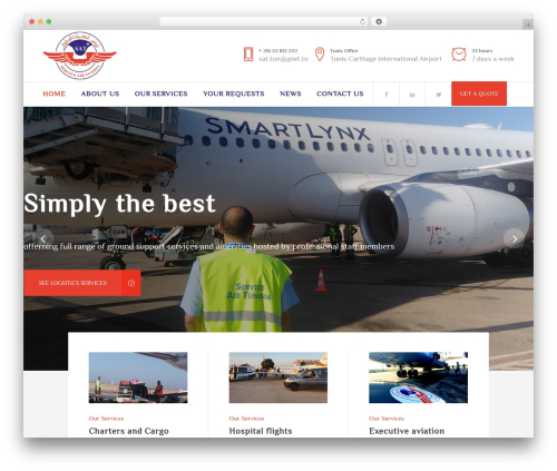 WordPress website theme Webdesign - serviceairtunisia.com