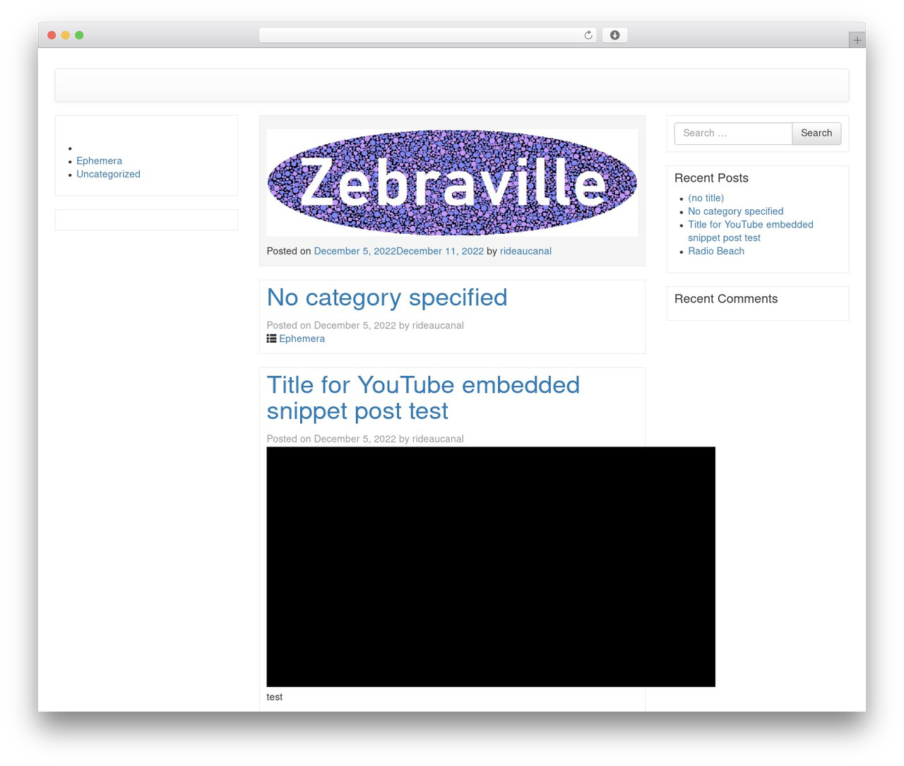 Bootstrap Basic WordPress theme - zebraville.com Bootstrap Basic WordPress theme - zebraville.com