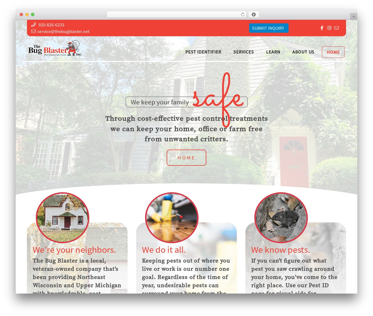 Bug Blaster top WordPress theme - thebugblaster.net