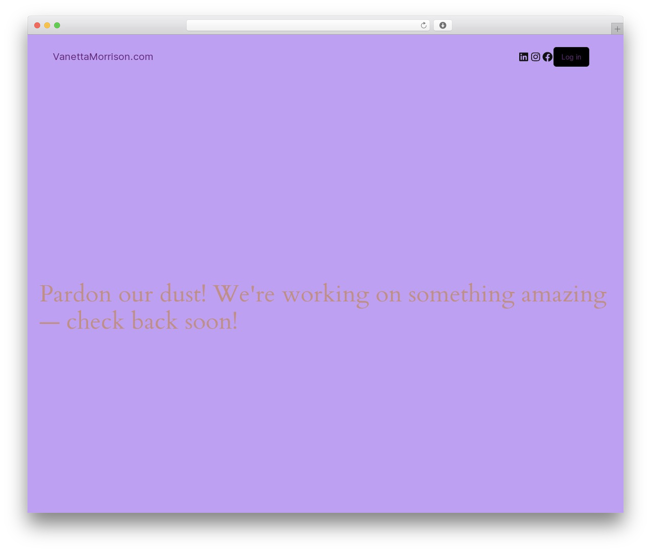 Divi WordPress theme - vanettamorrison.com