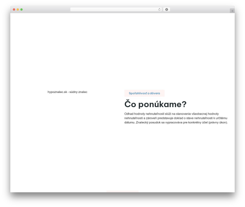 DSGN union theme WordPress - hypoznalec.sk