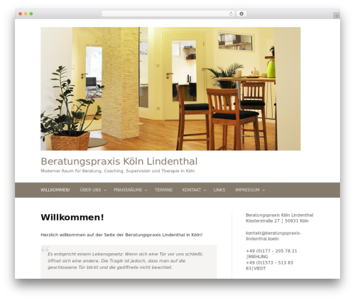 First WordPress theme - beratungspraxis-lindenthal.koeln