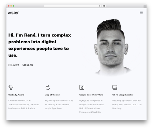 Scape theme WordPress - neworx.de