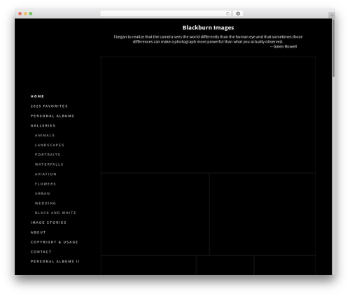 WordPress theme Flatbase - blackburnimages.com