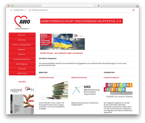 WordPress theme Vertikal - awo-wuppertal.de
