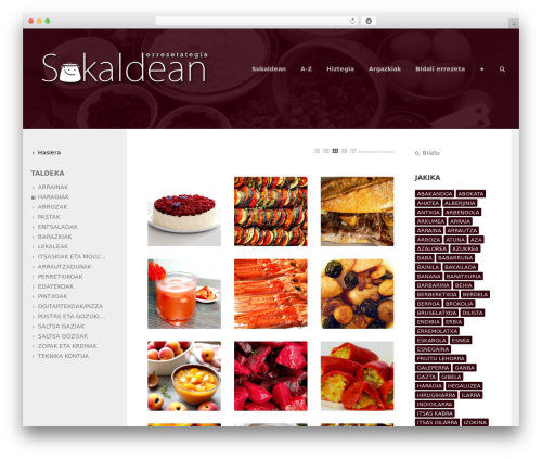 WordPress theme The Kitchen Table - sukaldean.eus