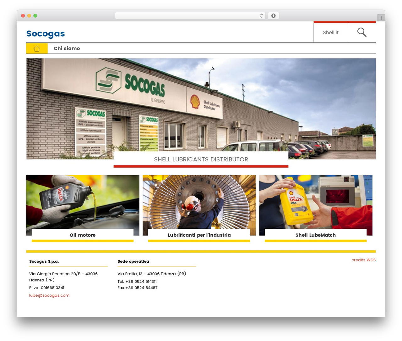 Distributor WordPress theme - socogaslubrificanti.it