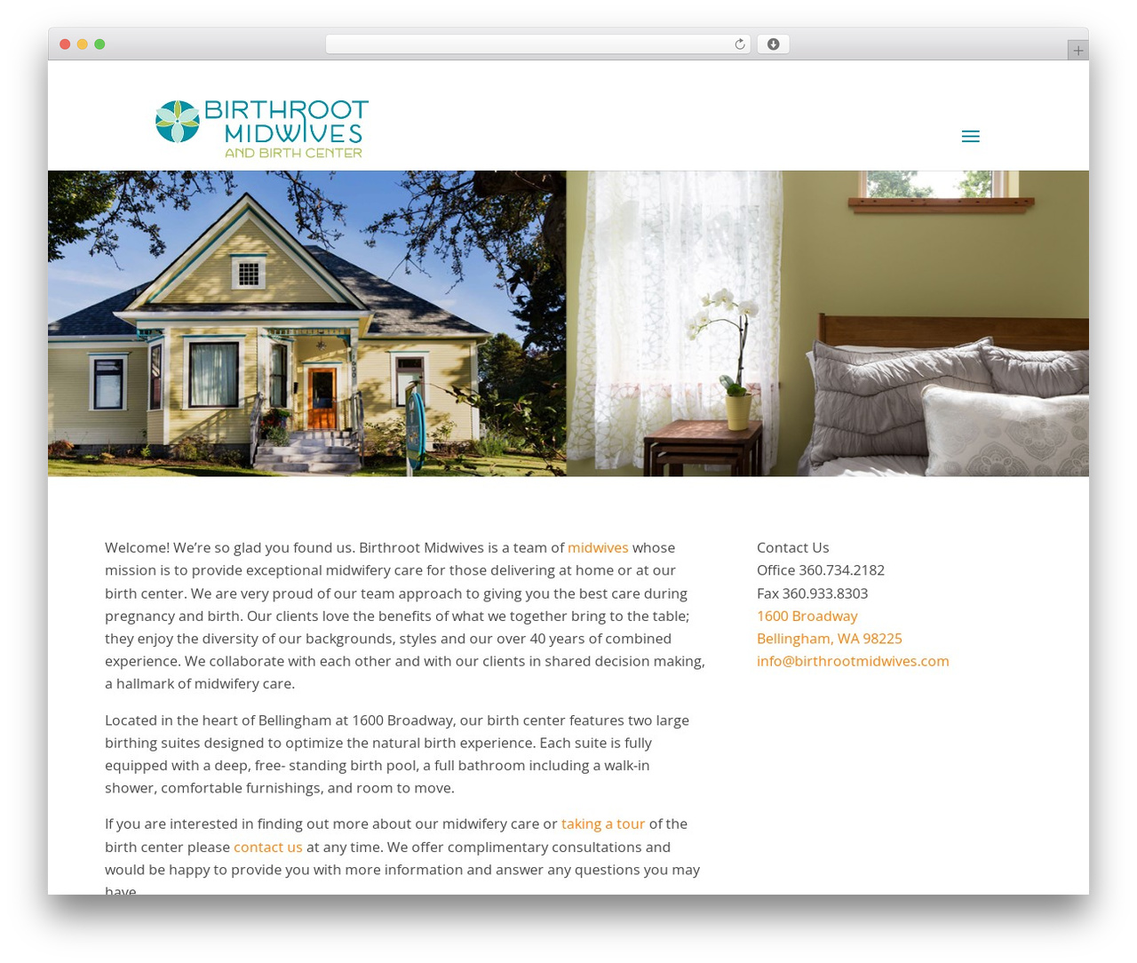 Divi WordPress theme - birthrootmidwives.com