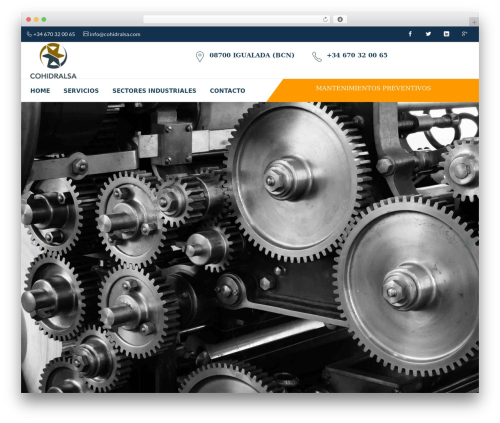 Factorypro WordPress theme - cohidralsa.com