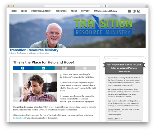 Get Noticed! WordPress theme - interimpastor.org