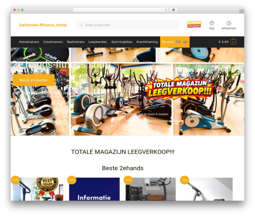 Shoptimizer WordPress ecommerce theme - 2ehands-fitness.shop