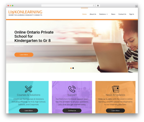 WordPress theme LinkOnLearning - linkonlearning.com