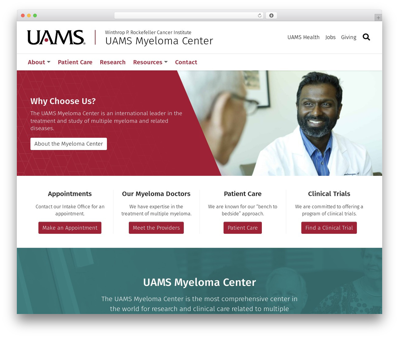 WordPress theme Genesis - curingmyeloma.net