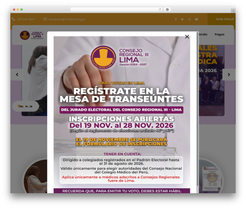 WordPress theme Psyclone Pro - cmplima.org.pe
