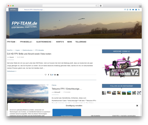 Social Slider Feed (instagram-slider-widget) free WordPress plugin - fpv-team.de