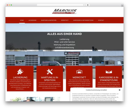 WordPress website theme WheelMasters - marquis-kfz.de