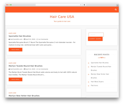 Ample Blog WordPress theme - haircareusa.com Ample Blog WordPress theme - haircareusa.com