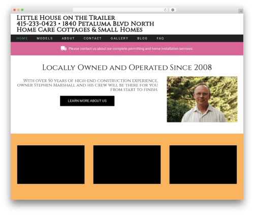 Avada theme WordPress - littlehouseonthetrailer.com