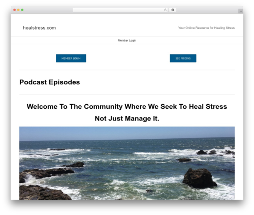 Smart podcast player WordPress plugin - healstress.com