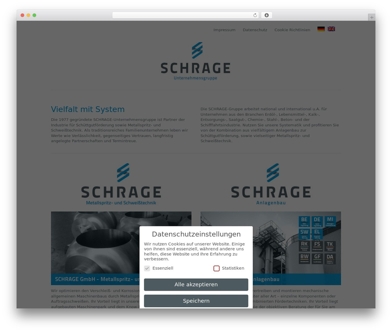 Blank Theme WordPress theme - schrage-gmbh.de