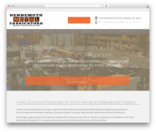 Genesis WordPress theme - hmfduct.com