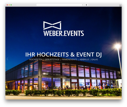 North WordPress theme - weber.events