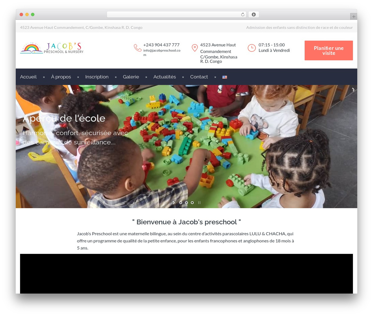 School-Time WordPress theme - jacobpreschool.com