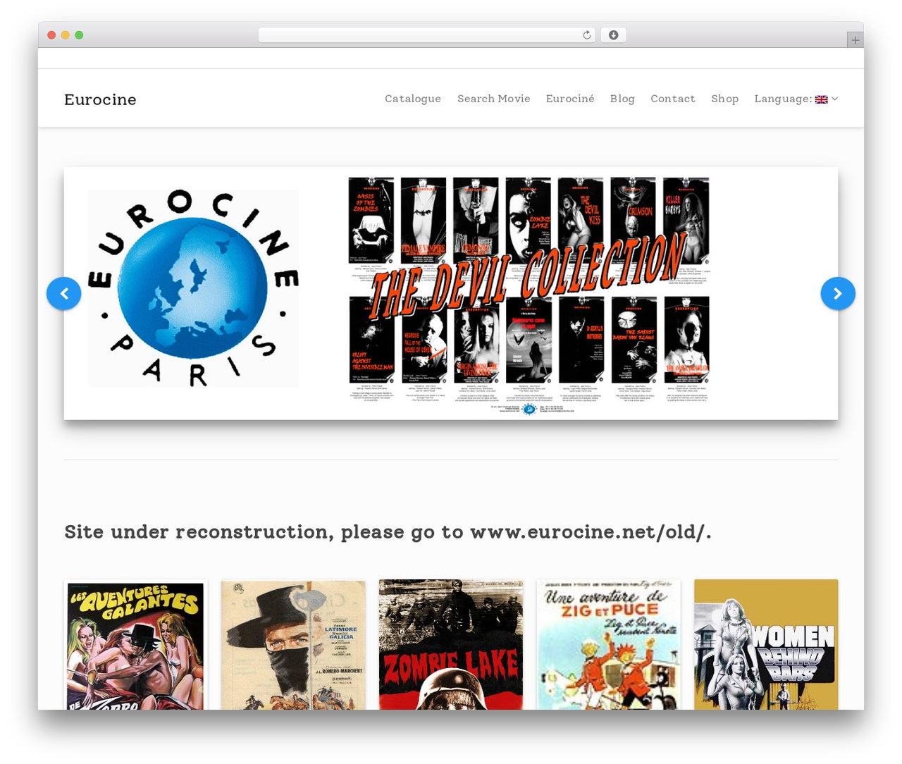 Sequex WordPress theme - eurocine.net