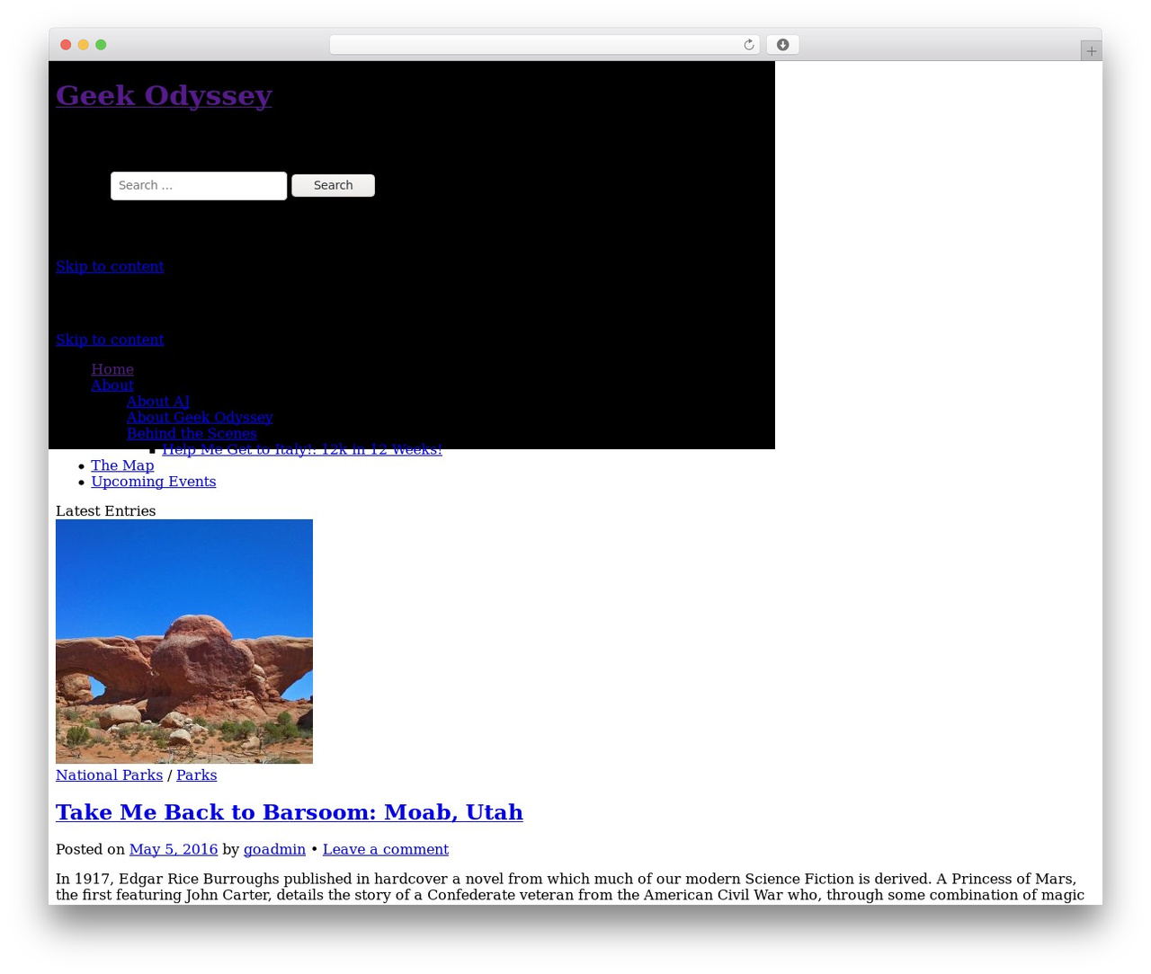 Sight - WordPress.com best WordPress theme - geekodyssey.net