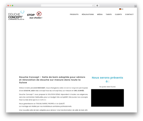 Theme WordPress Blu - douche-concept.ch