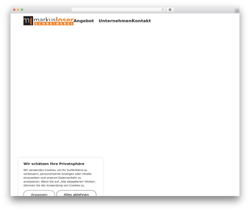 Theme WordPress loser - loser-schreinerei.ch