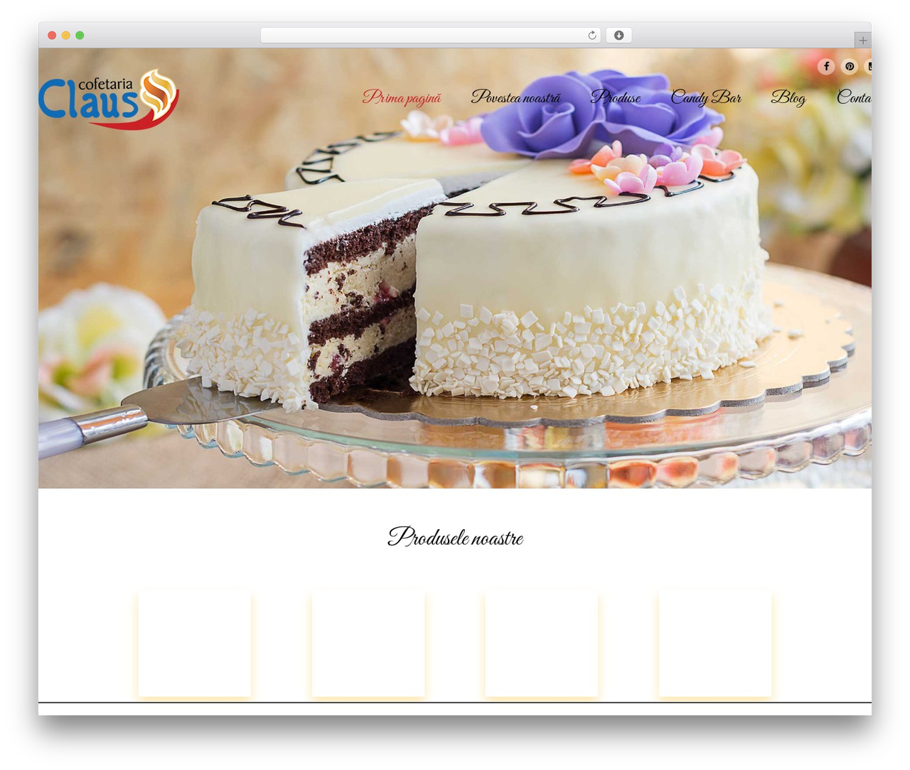 WordPress theme Cafeteria Responsive Wordpress Theme - cofetariaclaus.ro