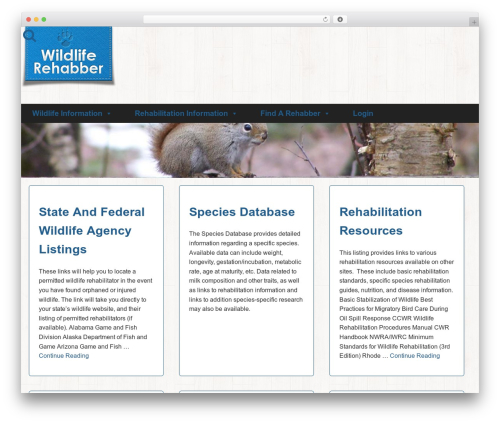 WordPress theme Definity - wildliferehabber.com WordPress theme Definity - wildliferehabber.com