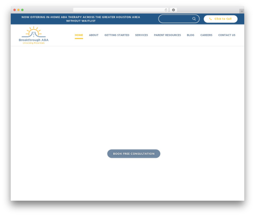 Customify free WordPress theme - breakthroughaba.com