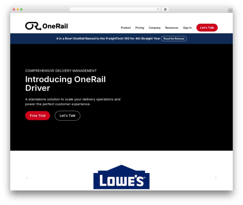 customTheme WordPress theme - oneraildriver.com