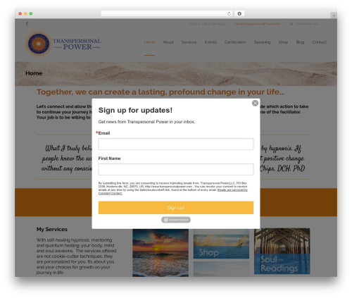 Downtown WP WordPress theme - transpersonalpower.com
