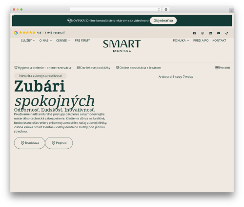 Gift up WordPress plugin - smartdental.sk