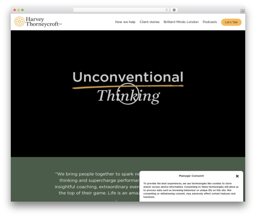 HT theme WordPress - harveythorneycroft.co.uk