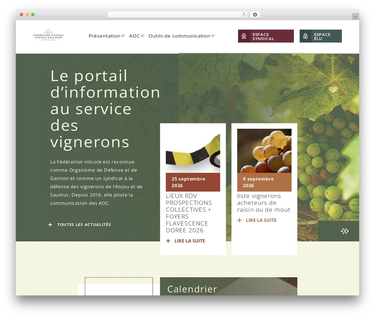 MonaGraphic WordPress theme - federationviticole.com