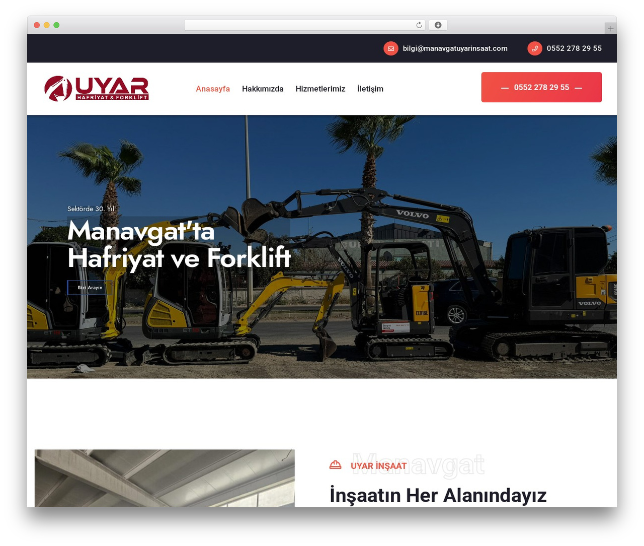 Roofline WordPress theme - manavgatuyarinsaat.com