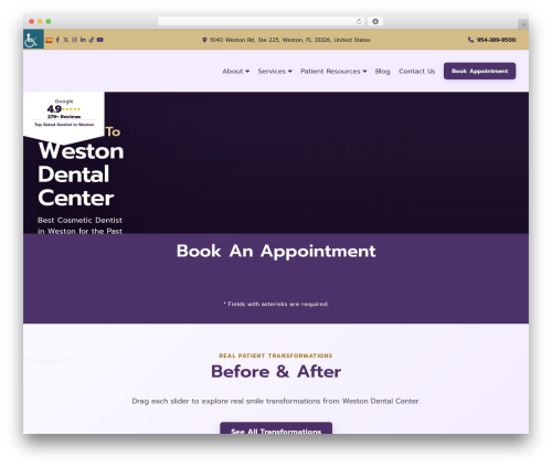 Theme43 top WordPress theme - westondentist.net