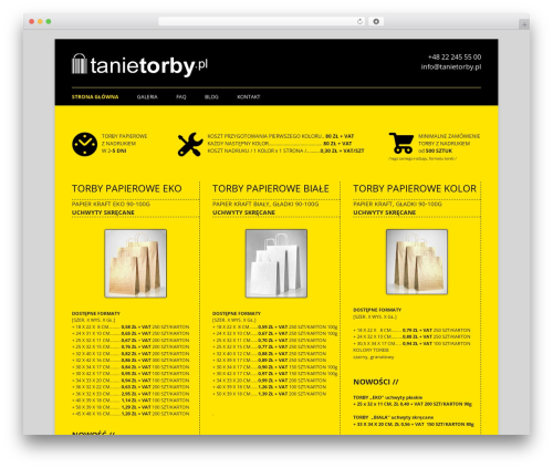 Tiny Framework WordPress website theme - tanietorby.pl Tiny Framework WordPress website theme - tanietorby.pl