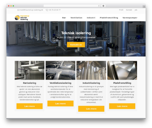 webko.dk WordPress theme design - haunstrup-isolering.dk