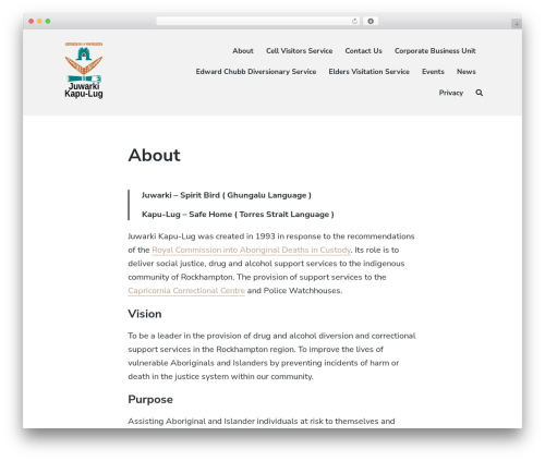 WordPress theme Atomic Blocks - juwarki.org.au