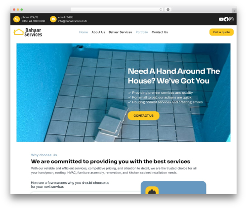 WordPress theme Buildguy - bahaarservices.fi