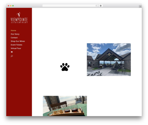 WordPress theme Divi - viewpointewinery.com